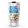 Custom Photo Christmas Birthday Gifts For Dog Mom, Dog Lovers • Sponge Dog Mom Photo Version 2 - Personalized 3D Inflated Effect Tumbler