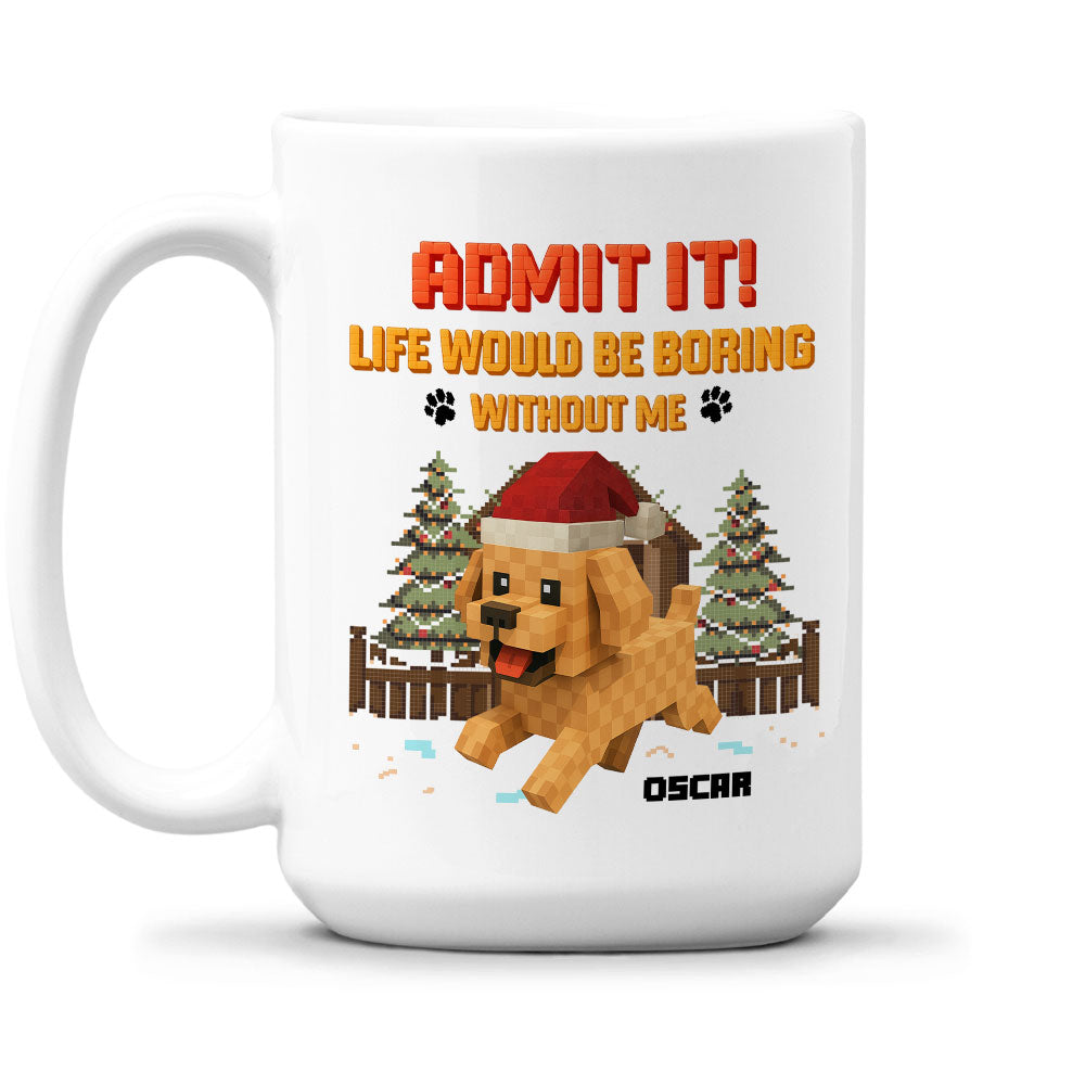 Custom Christmas Birthday Gifts For Dog Lovers • Admit It Square - Personalized Coffee Mug