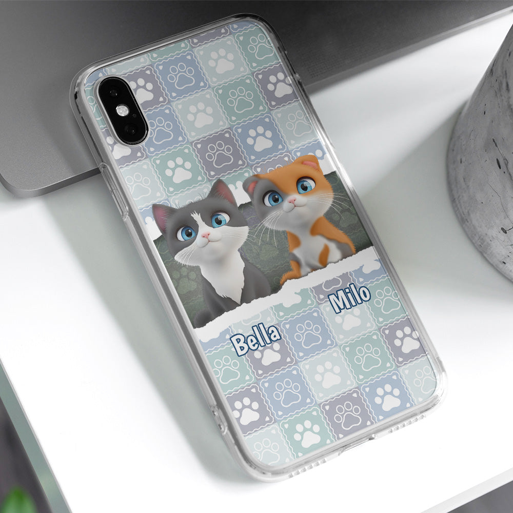 Hide And Seek And Meow - Personalized Phone Case