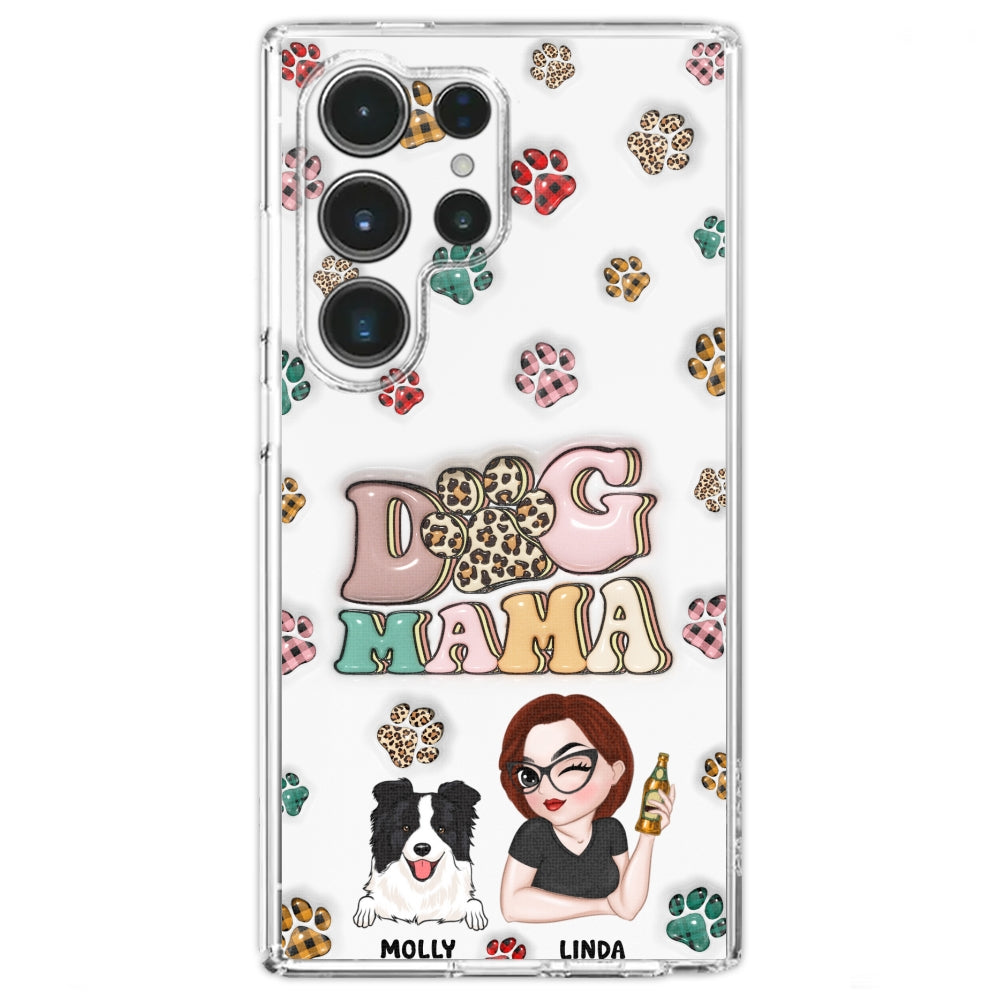 Dog Mom For Life - Personalized 3D Inflated Effect Phone Case