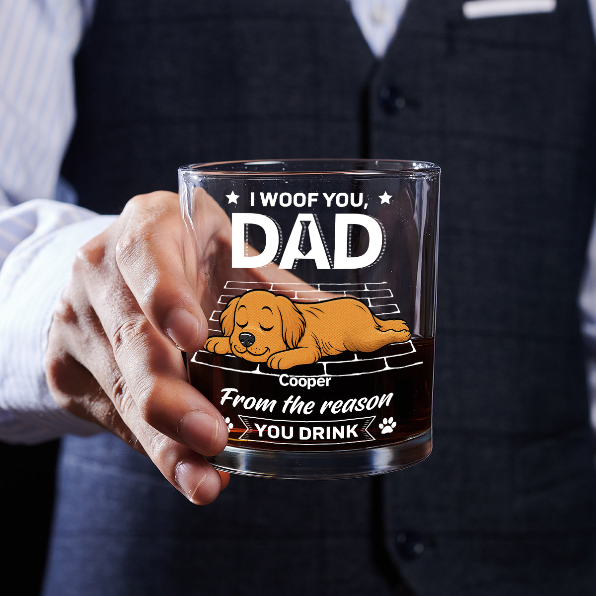 I Know The Reason Why - Personalized Whiskey Glass