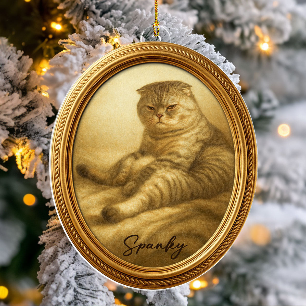 Custom Christmas Memorial Sympathy Gifts For Dogs, Cats • Paws In Heaven - Personalized Acrylic Ornament