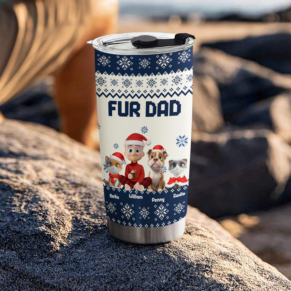 Custom Christmas Birthday Gifts For Pet Lovers • My Babies Are Ahead All - Personalized Tumbler
