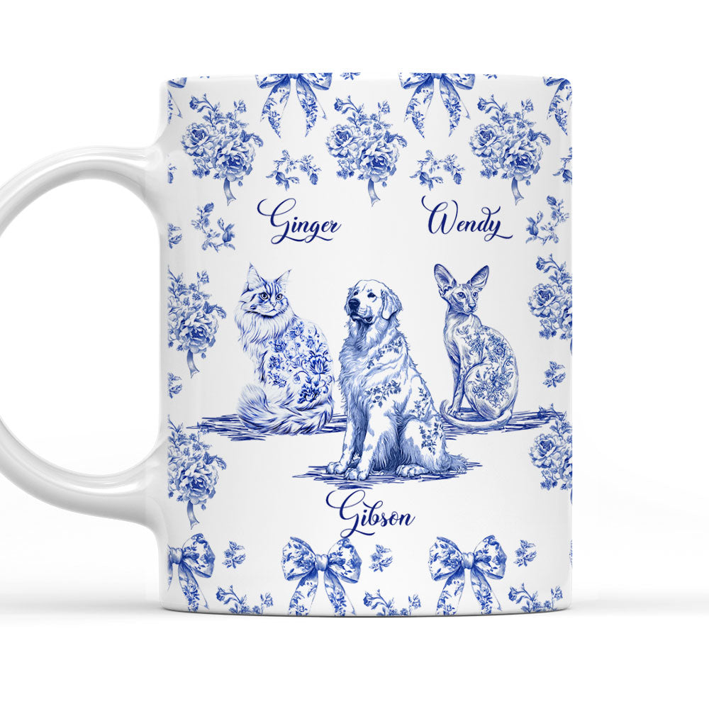 Custom Christmas Birthday Gifts For Dog Mom, Dog Lovers • Fond Of You Pet Ver - Personalized Coffee Mug