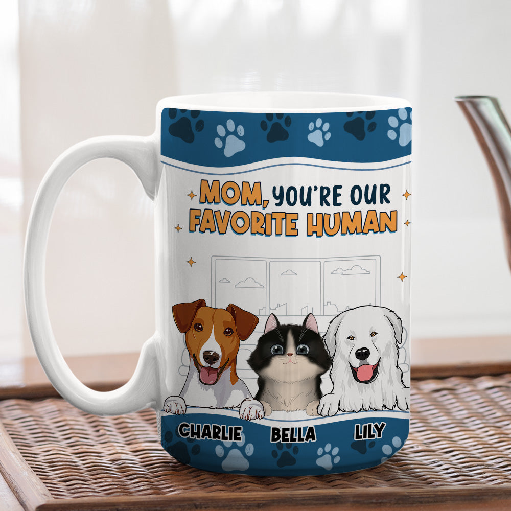 Custom Mother's day Birthday Gifts For Cat Mom, Cat Lovers • I Love You The Most Ver Pet - Personalized Coffee Mug