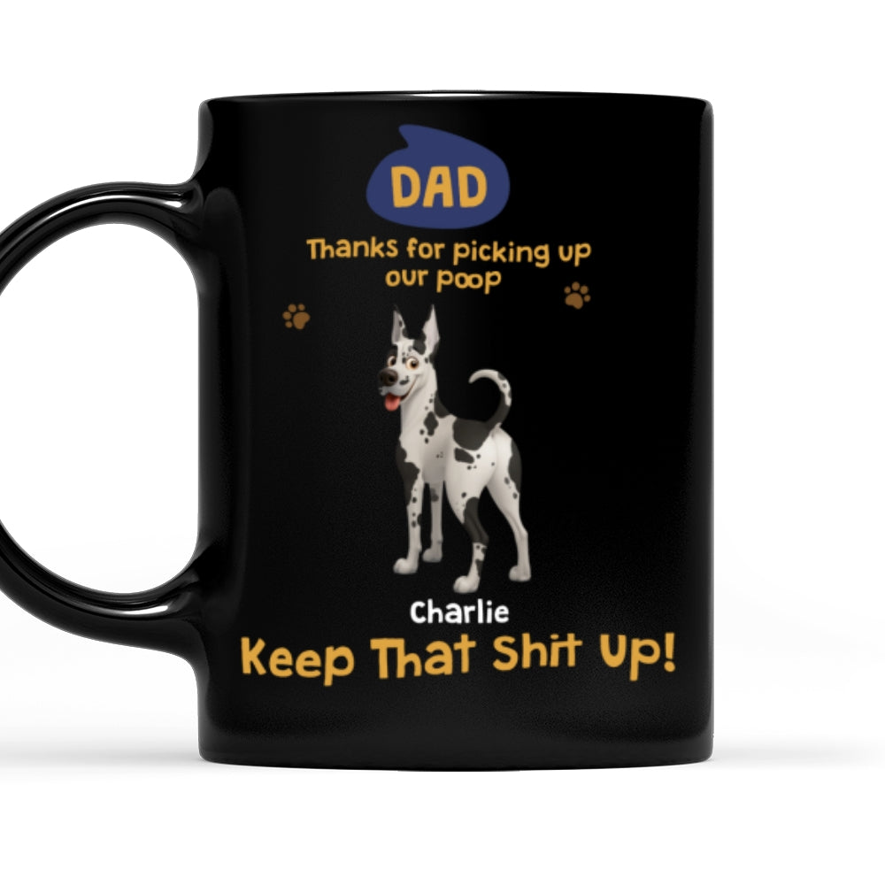 Custom Christmas Birthday Gifts For Dog Lovers • Keet That Shit Up Dog Parent - Personalized Coffee Mug