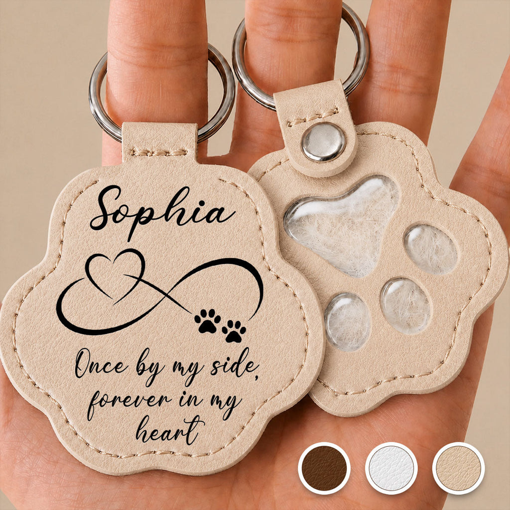 Always In My Heart - Personalized Pet Fur Keychain