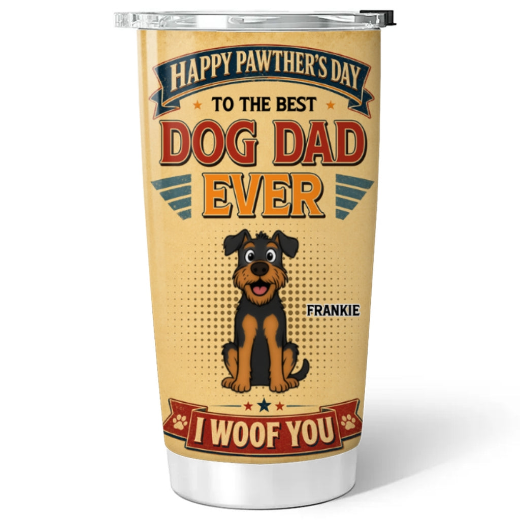 Custom Father's day Birthday Gifts For Dog Dad, Dog Lovers • Loving You My Whole Life - Personalized Tumbler