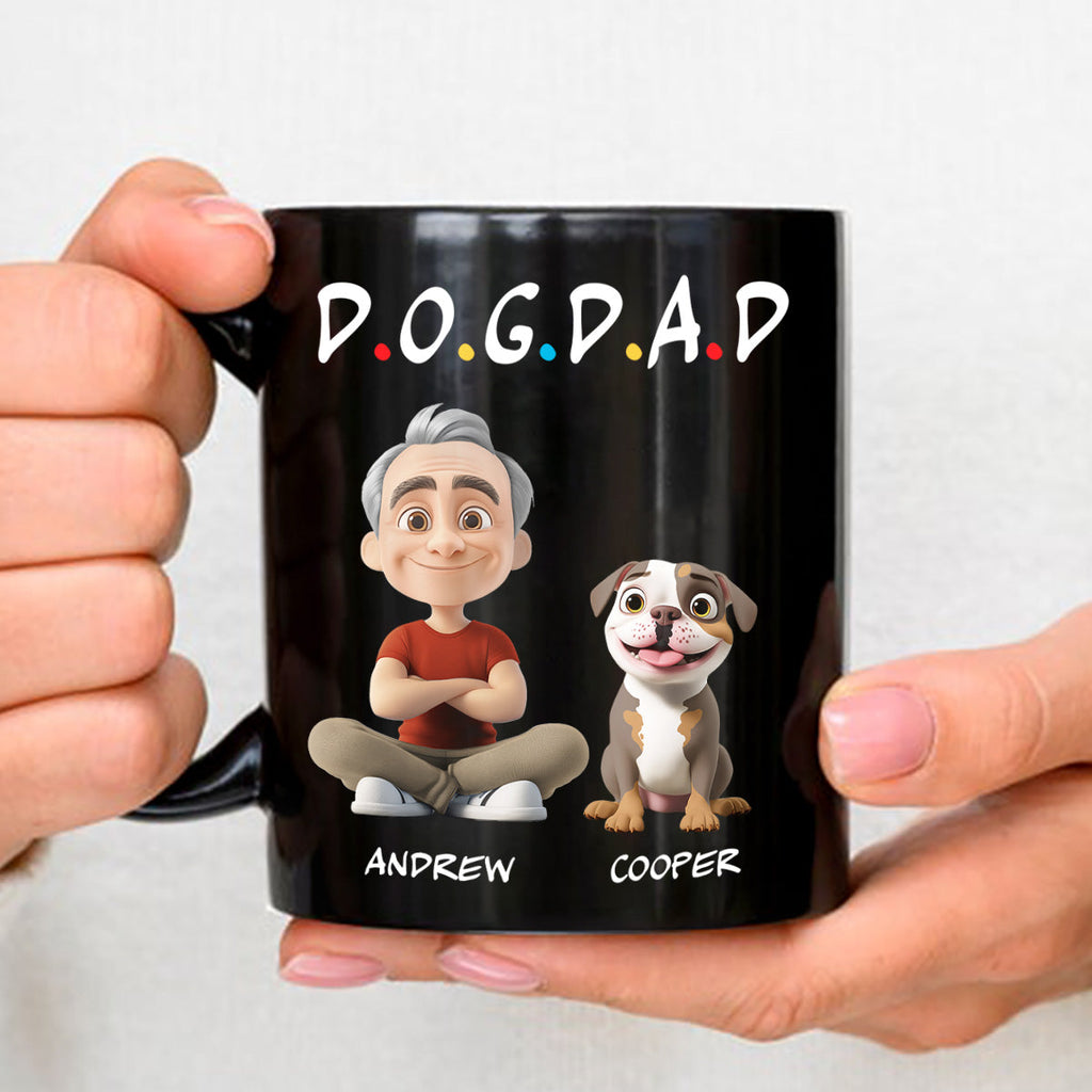 Custom Christmas Birthday Gifts For Dog Dad, Dog Lovers • A Dog Parent - Personalized Coffee Mug