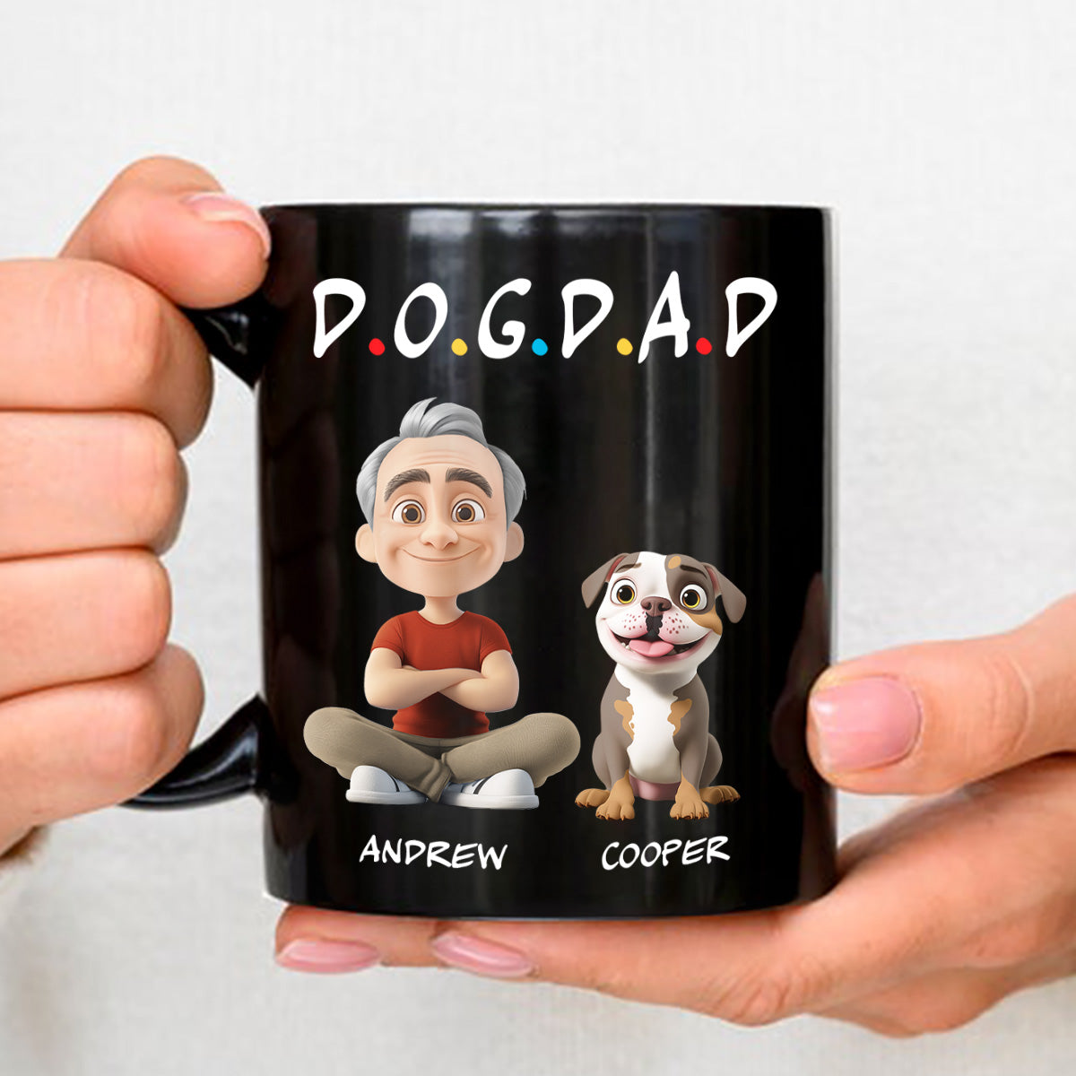 Custom Christmas Birthday Gifts For Dog Dad, Dog Lovers • A Dog Parent - Personalized Coffee Mug