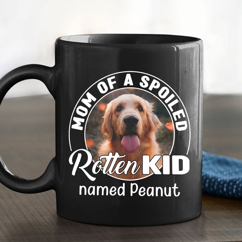Custom Photo Christmas Birthday Gifts For Pet Lovers • Handsome Spoiled Rotten Pet Photo - Personalized Coffee Mug