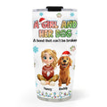 Custom Christmas Birthday Gifts For Dog Mom, Dog Lovers • A Girl And Her Dog Christmas - Personalized 3D Inflated Effect Tumbler