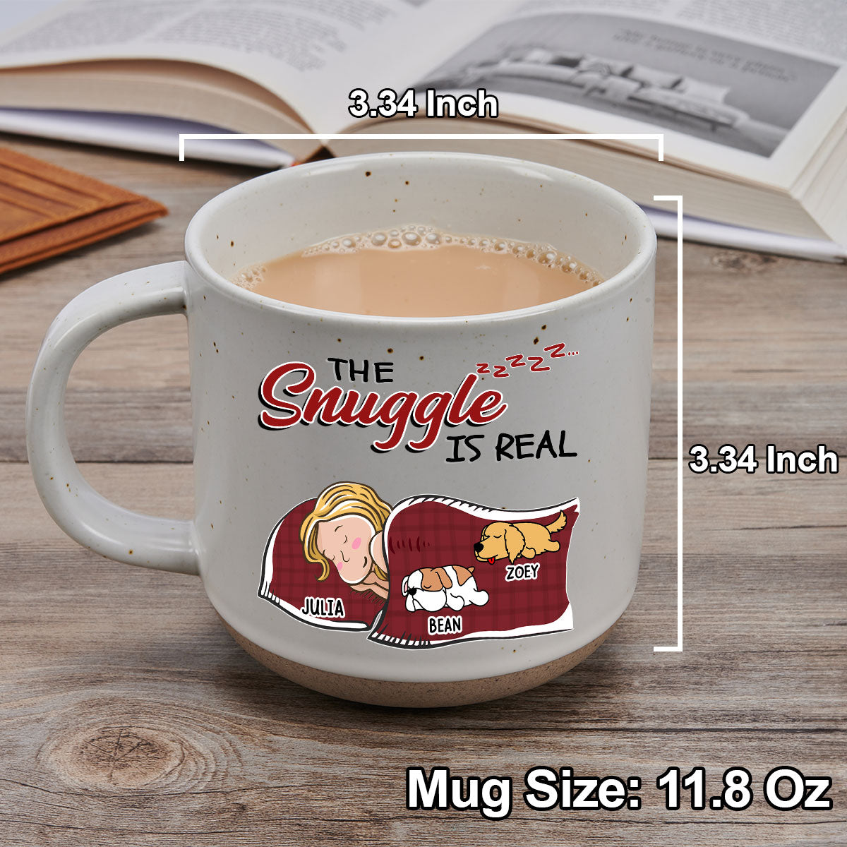 Custom Christmas Birthday Gifts For Dog Lovers • The Cuddle - Personalized Pottery Mug