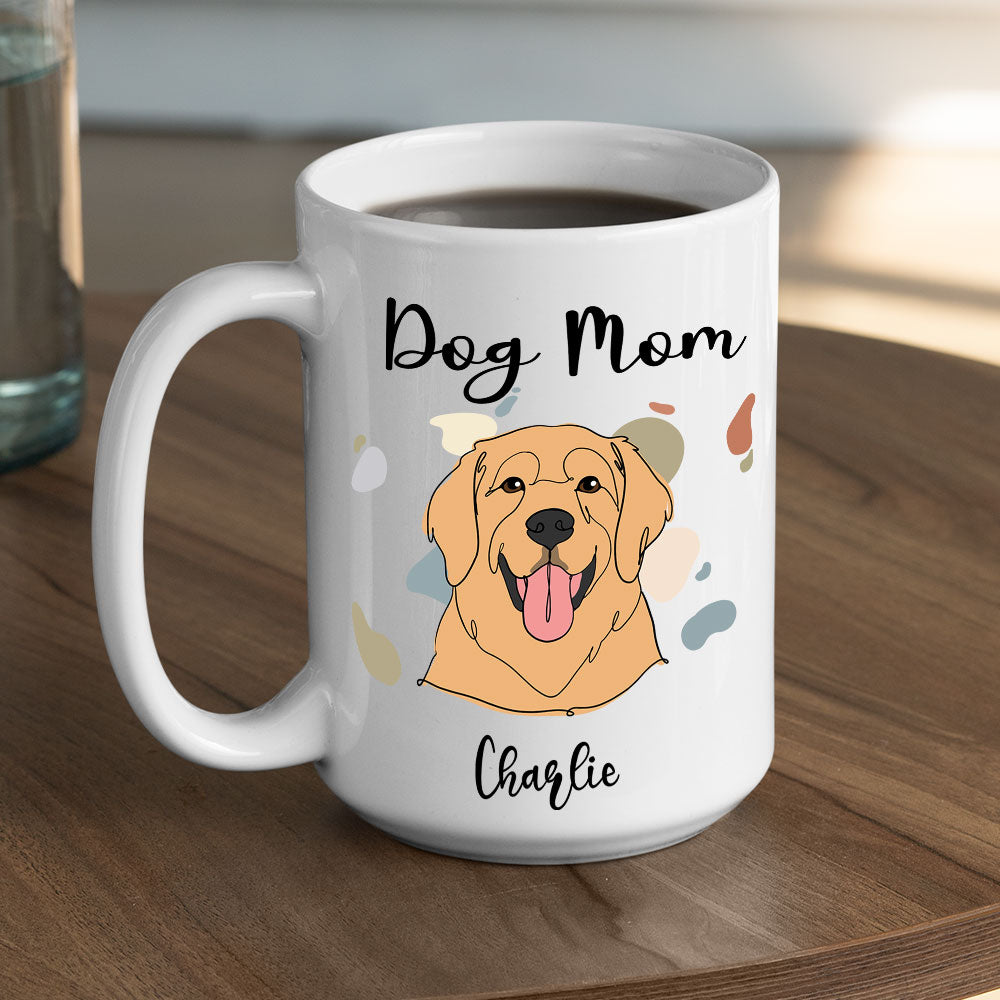 Custom Christmas Birthday Gifts For Dog Lovers • Dog Mom Dad Line - Personalized Coffee Mug