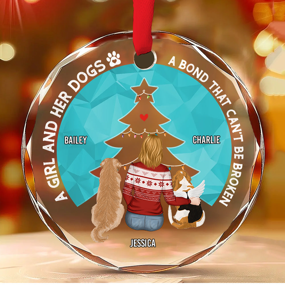 You Are Always In My Heart - Personalized Glass Ornament