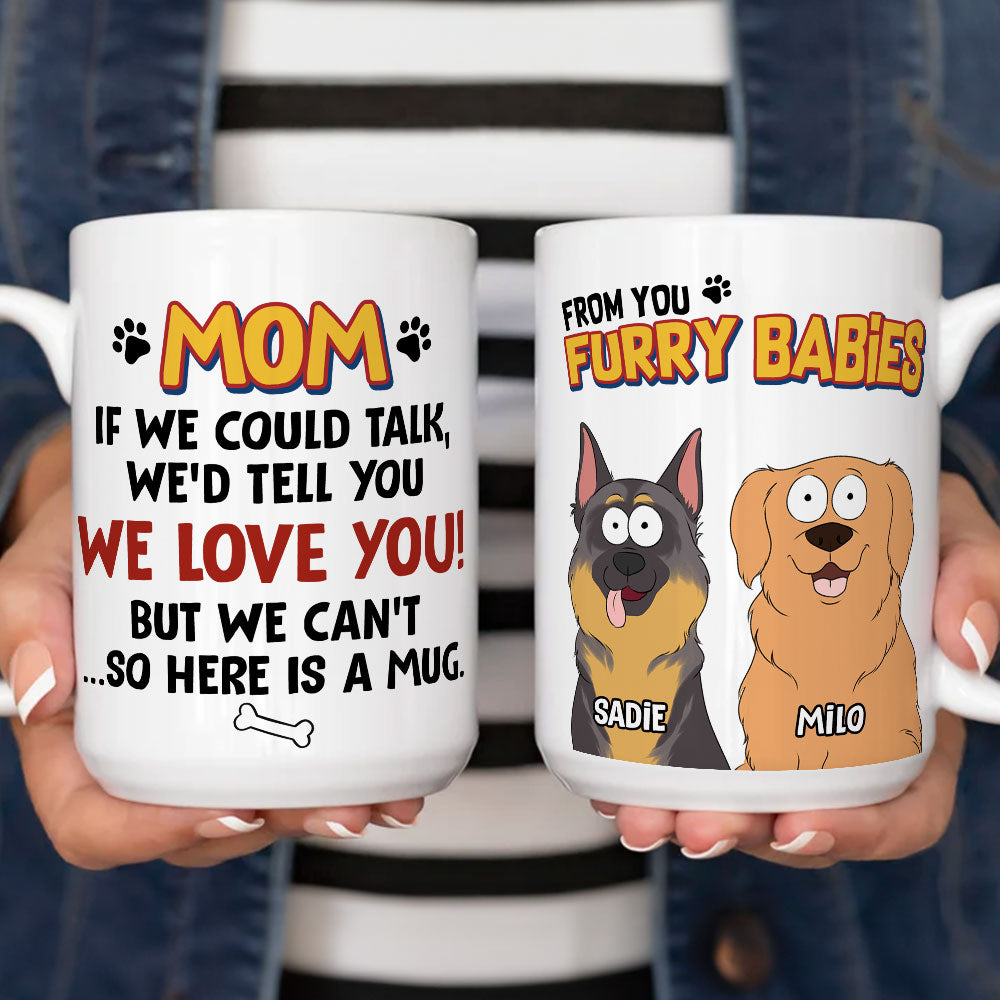 Custom Christmas Birthday Gifts For Dog Lovers • If I Could Talk Version 2 - Personalized Coffee Mug