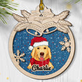Custom Christmas Decor Home Birthday Gifts For Dog Mom, Dog Lovers • Jingle Bells Dog - Personalized 2-layered Wood Ornament