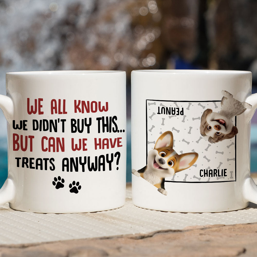Custom Mother's Father's day Birthday Gifts For Dog Lovers • Can We Have Treats - Personalized Coffee Mug