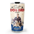 Custom Photo Christmas Birthday Gifts For Dog Dad, Dog Lovers • Best Handsome Dog Dad This Year Photo - Personalized 3D Inflated Effect Tumbler