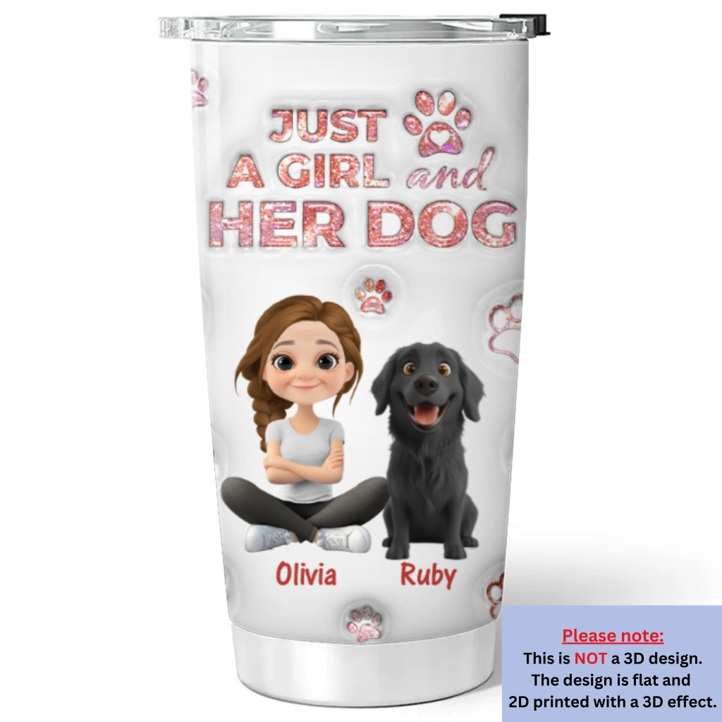 Custom Christmas Birthday Gifts For Dog Mom, Dog Lovers • You Are The Miracle - Personalized 3D Inflated Effect Tumbler