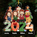 Custom Christmas Decor Home Birthday Gifts For Dog Lovers • Family Christmas Gift - Personalized Acrylic Ornament