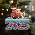 Custom Christmas Decor Home Birthday Gifts For Dog Lovers • Family Christmas Eve - Personalized Acrylic Ornament