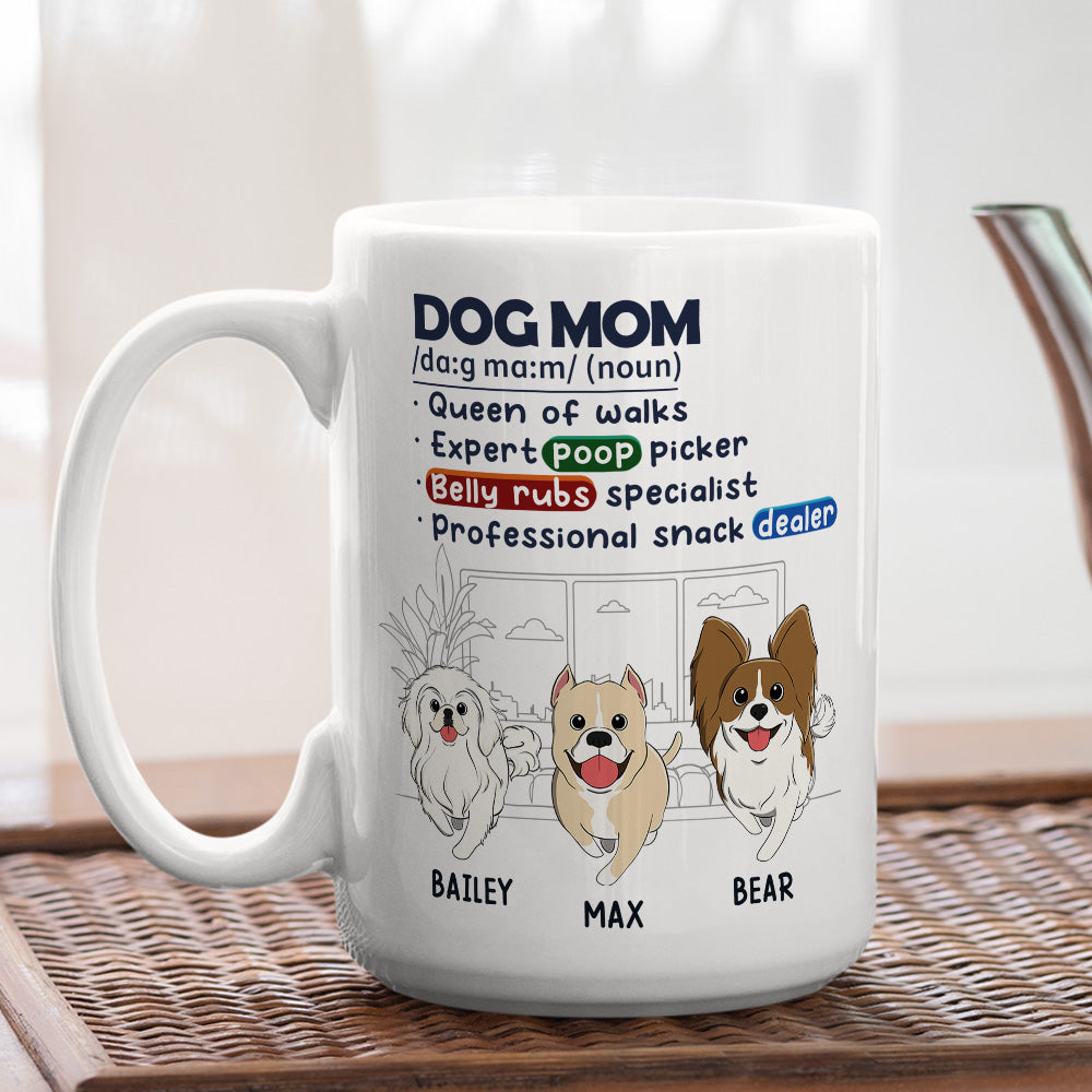 Custom Christmas Birthday Gifts For Dog Lovers • Dog King Queen Of Walks - Personalized Coffee Mug