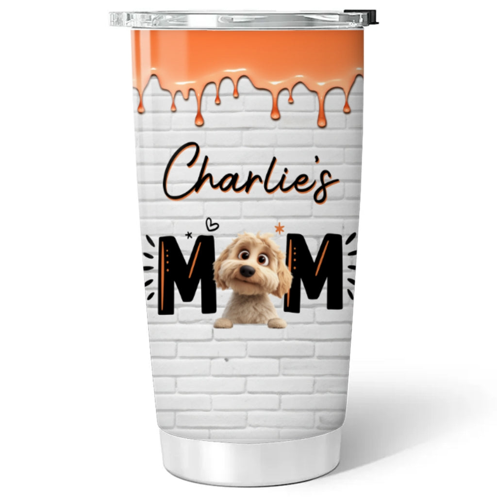 Custom Christmas Birthday Gifts For Dog Mom, Dog Lovers • Paw Mom - Personalized Tumbler