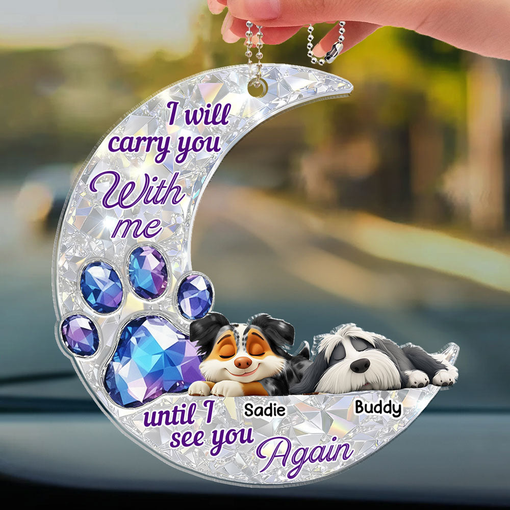 Never Go Away From Me - Personalized 3D Effect Car Ornament