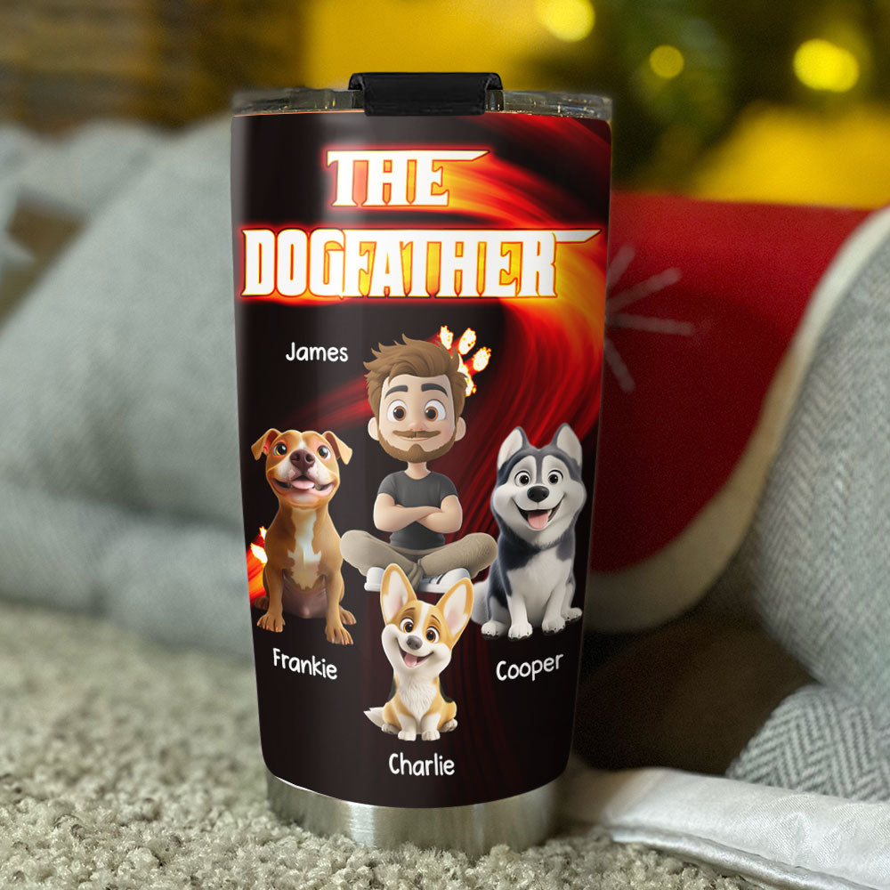 Custom Father's day Birthday Gifts For Dog Dad, Dog Lovers • We Are Stylized Family - Personalized Tumbler