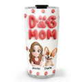 Custom Christmas Birthday Gifts For Dog Mom, Dog Lovers • Dog Mom Cartoon Style - Personalized Tumbler