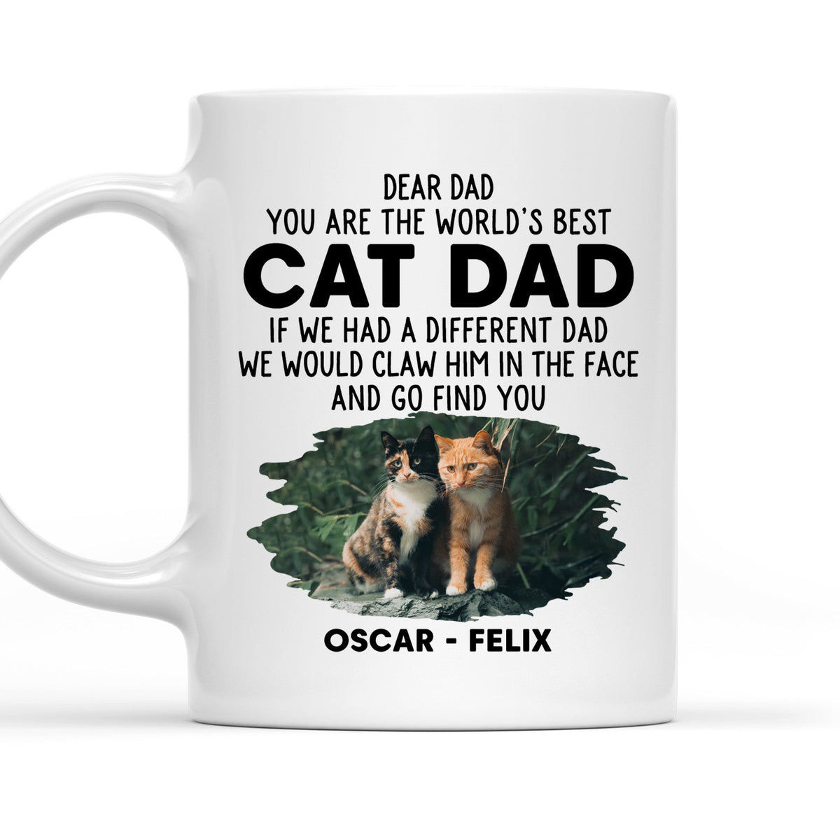 Custom Photo Mother's day Birthday Gifts For Cat Mom, Cat Lovers • We Would Claw Photo - Personalized Coffee Mug