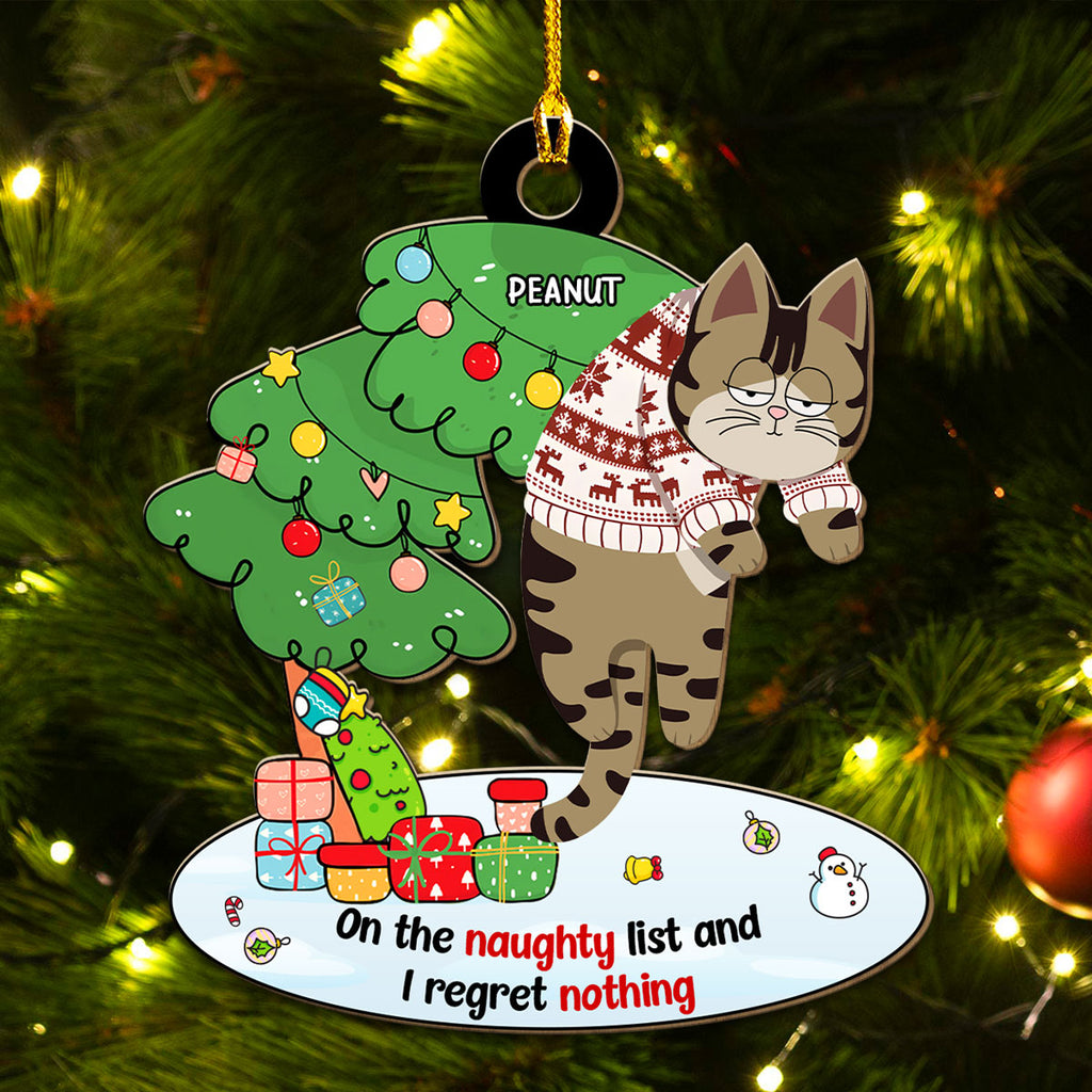 Regret Nothing - Personalized Wood Ornament