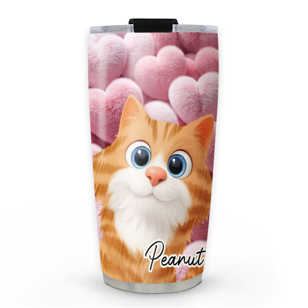 Custom Christmas Birthday Gifts For Cat Mom, Cat Lovers • Love My Cats - Personalized 3D Effect Tumbler