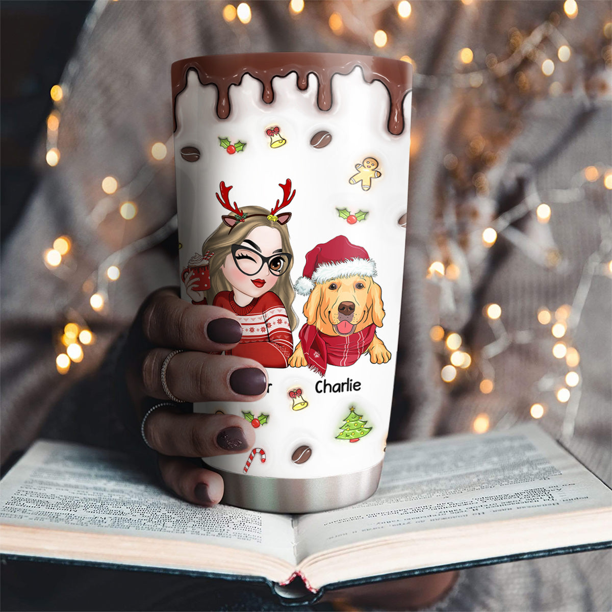 Custom Mother's day Birthday Gifts For Dog Mom, Dog Lovers • That All I Need - Personalized 3D Inflated Tumbler
