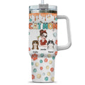 Custom Mother's day Birthday Gifts For Cat Mom, Cat Lovers • Mom Of Cats Ver 2 - Personalized 3D Inflated Effect Printed 40 Oz Tumbler