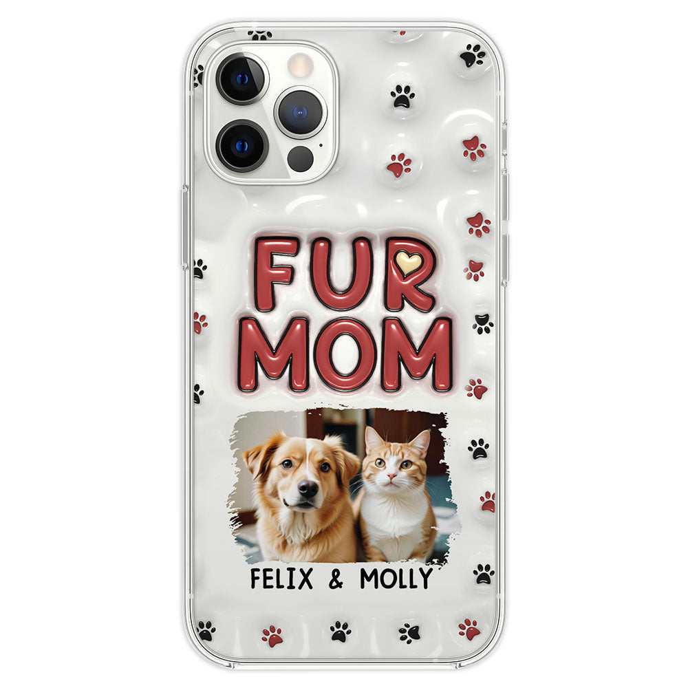 Lovely Fur Mom Photo - Personalized 3D Inflated Effect Phone Case