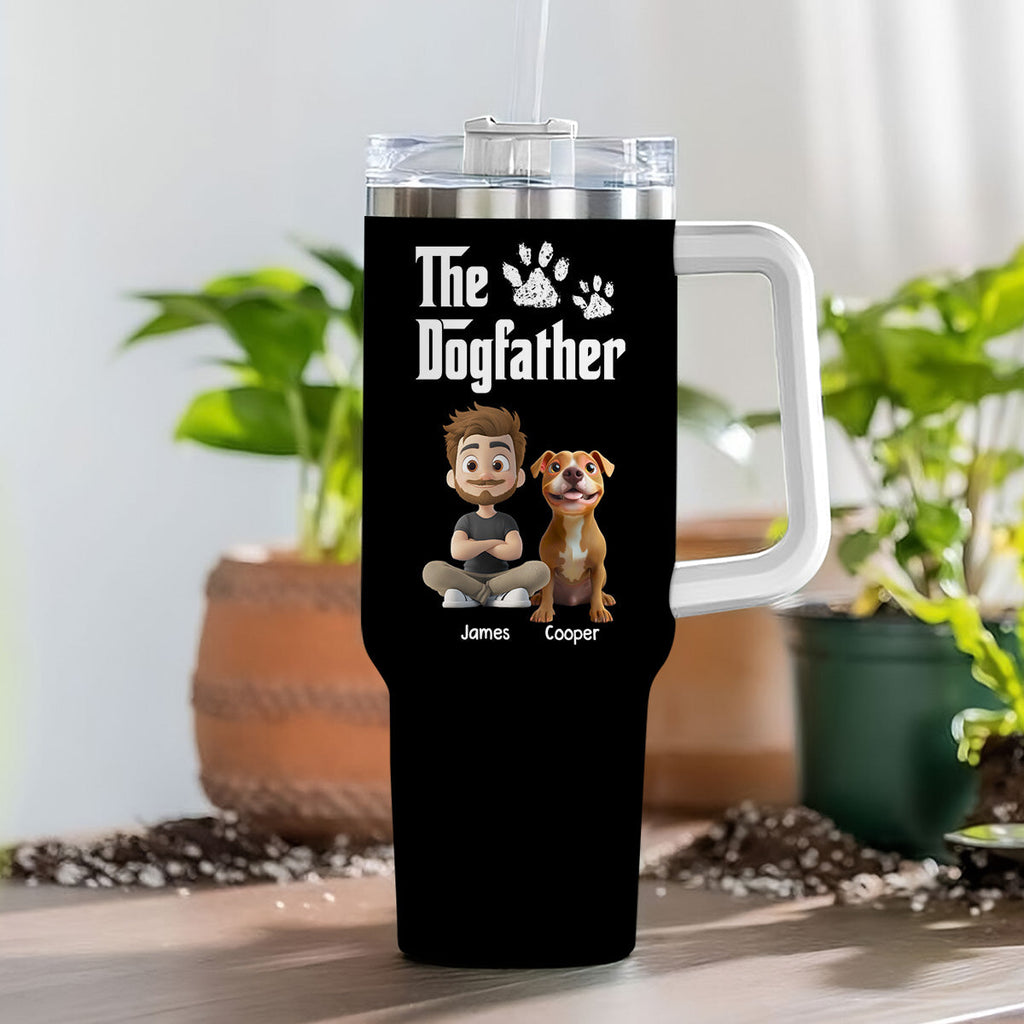 Custom Father's day Birthday Gifts For Dog Dad, Dog Lovers • Cool Dog Father - Personalized Tumbler