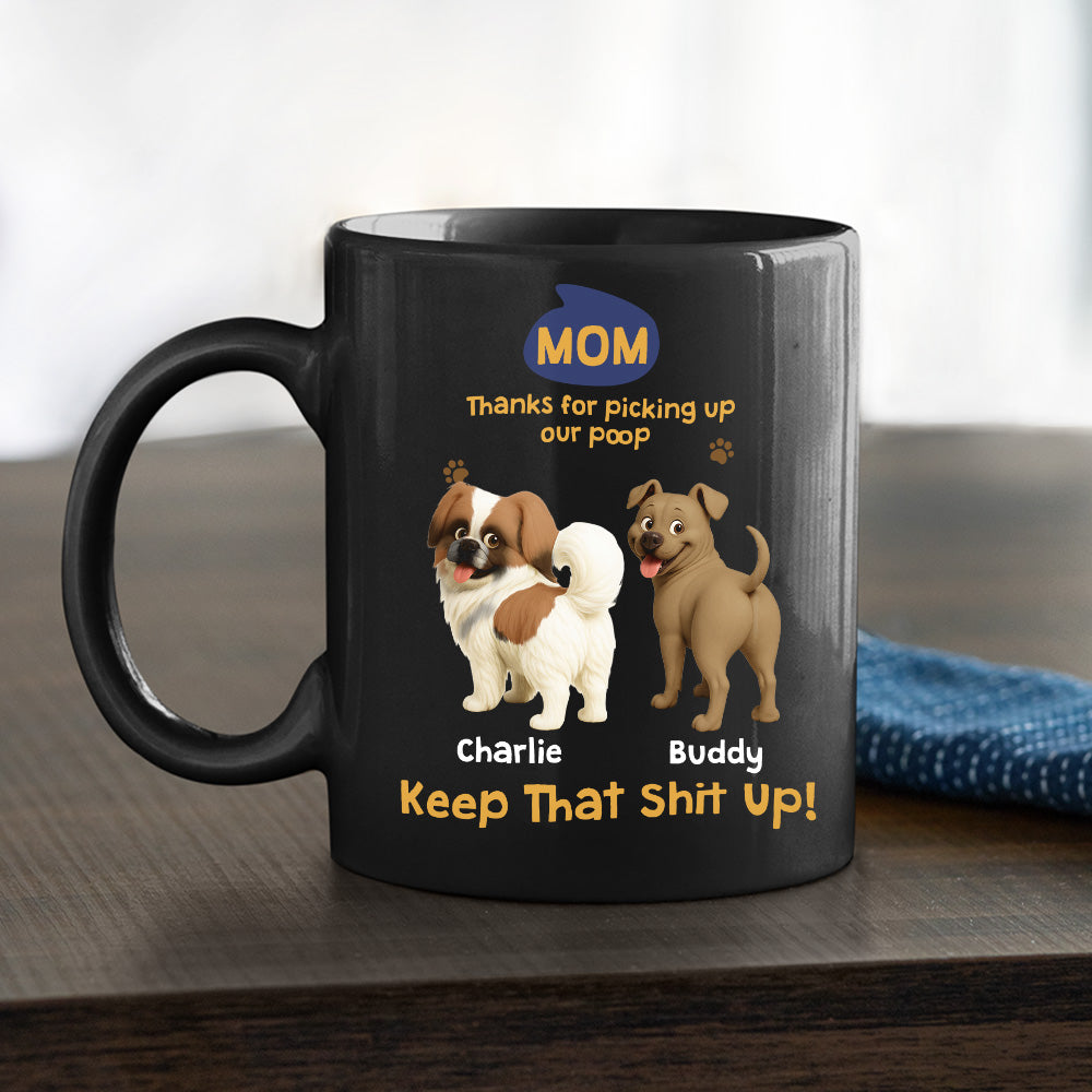 Custom Christmas Birthday Gifts For Dog Lovers • Keet That Shit Up Dog Parent - Personalized Coffee Mug
