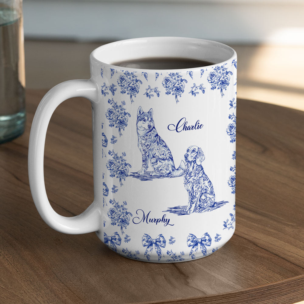 Custom Christmas Birthday Gifts For Dog Mom, Dog Lovers • Fond Of You Dog Ver - Personalized Coffee Mug