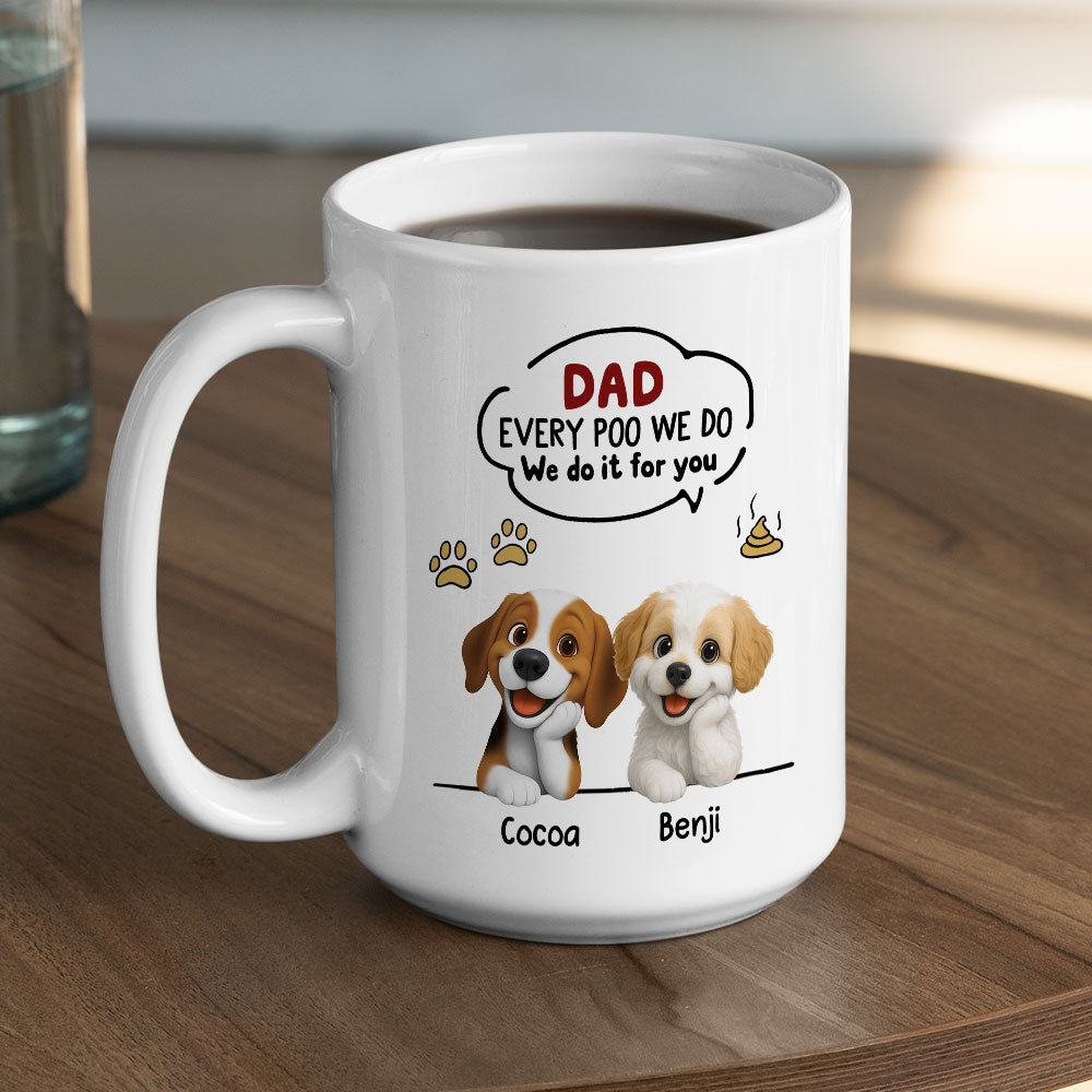 Custom Christmas Birthday Gifts For Dog Lovers • That Is Right - Personalized Coffee Mug