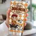 Custom Christmas Birthday Gifts For Dog Lovers • Lucky Dog Mom - Personalized 3D Effect Tumbler