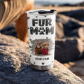 Custom Photo Christmas Birthday Gifts For Pet Mom, Pet Lovers • Adore Fur Babies Photo - Personalized 3D Inflated Effect Tumbler