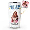 Custom Mother's day Birthday Gifts For Pet Mom, Pet Lovers • Girl And Her Pups - Personalized Tumbler
