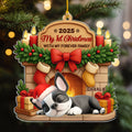 Custom Christmas Decor Home Birthday Gifts For Dog Mom, Dog Lovers • As A Family Member - Personalized 3D Effect Acrylic Ornament