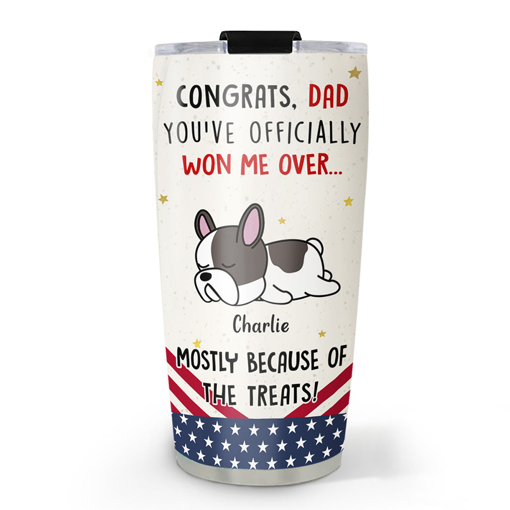 Custom Mother's day Birthday Gifts For Pet Mom, Pet Lovers • Congrats Dog Dad Mom - Personalized Tumbler