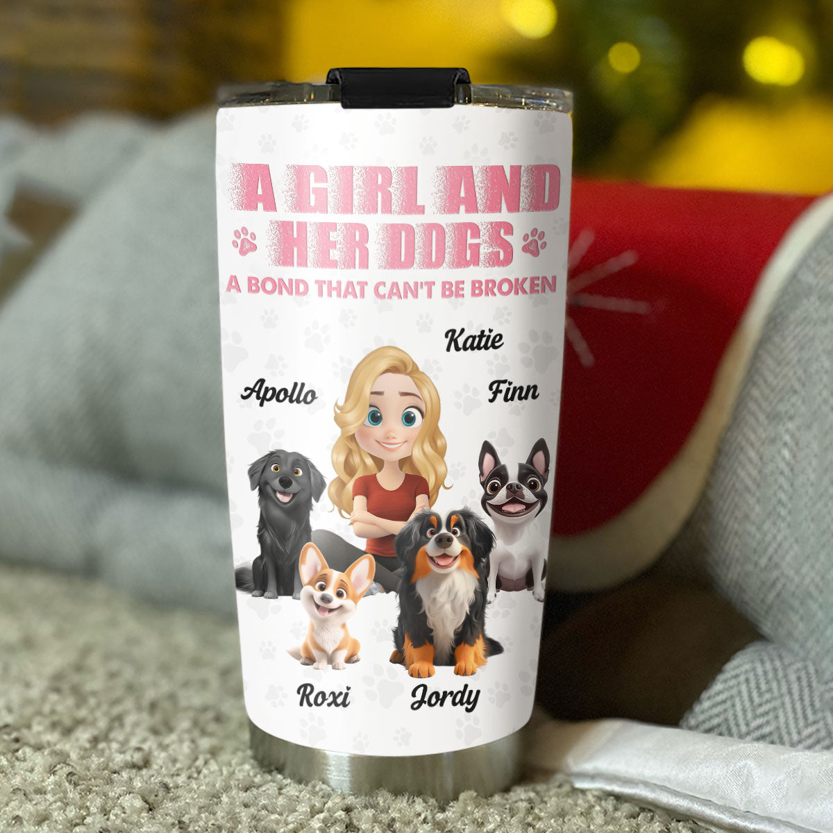 Custom Christmas Birthday Gifts For Dog Lovers • Best Parent To Me - Personalized Tumbler