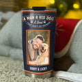 Custom Photo Christmas Birthday Gifts For Dog Dad, Dog Lovers • Forever My Dog Photo - Personalized Tumbler