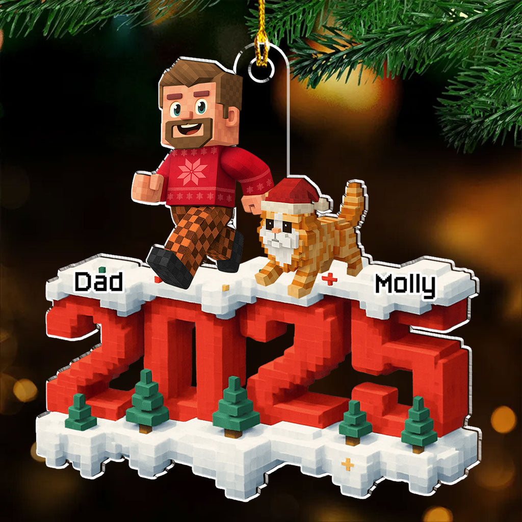 Custom Christmas Decor Home Birthday Gifts For Cat Lovers • All Of Us And Cats - Personalized 3D Effect Acrylic Ornament