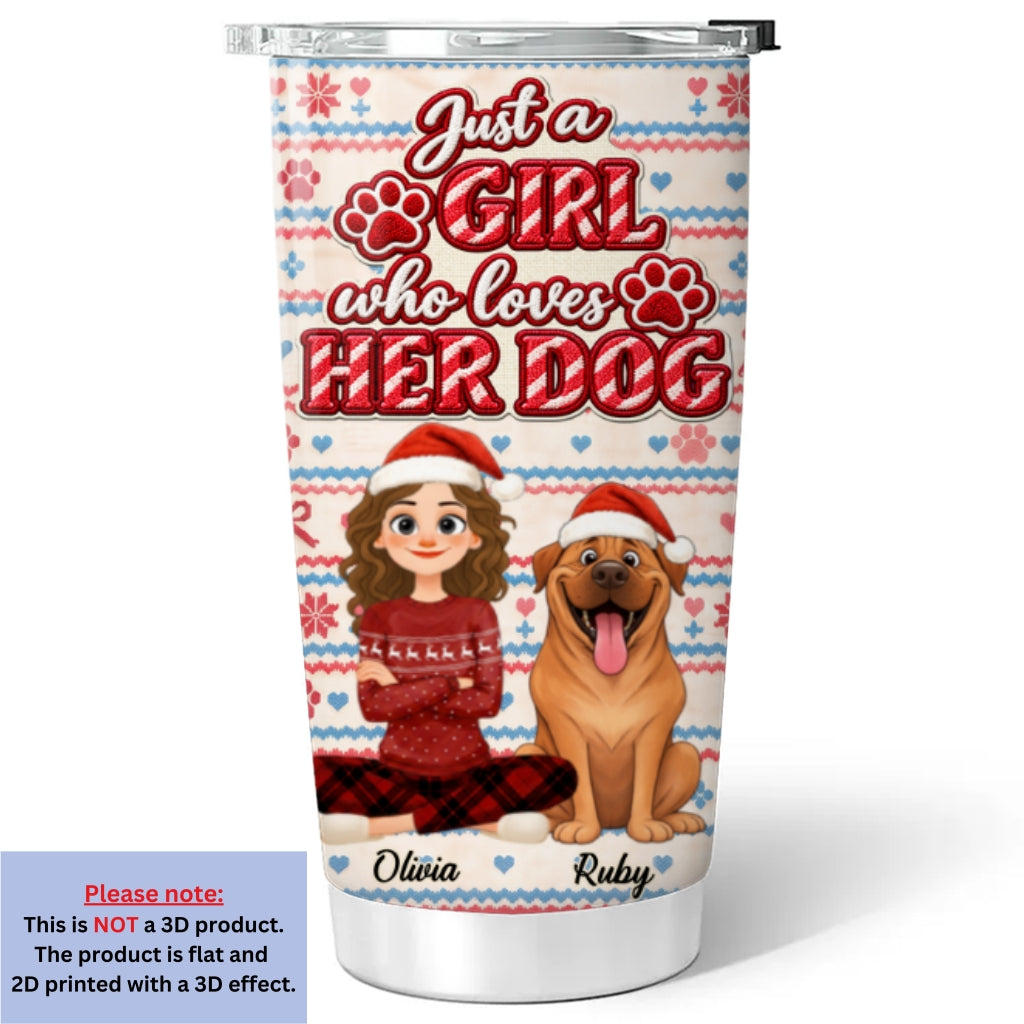 Custom Christmas Birthday Gifts For Cat Lovers • Forever My Dog Mom - Personalized Tumbler